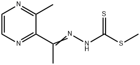 HYDRAZINECARBODITHIOIC ACID, [1-(3-METHYLPYRAZINYL)ETHYLIDENE]-, METHYL ESTER Struktur