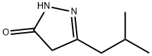 2,4-DIHYDRO-5-(2-METHYLPROPYL)-3H-PYRAZOL-3-ONE Struktur