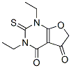 Furo[2,3-d]pyrimidine-4,5(1H,6H)-dione,  1,3-diethyl-2,3-dihydro-2-thioxo- Struktur