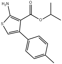 Isopropyl 2-amino-4-(4-methylphenyl)thiophene-3-carboxylate Struktur