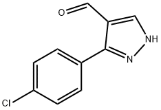 3-(4-CHLORO-PHENYL)-1H-PYRAZOLE-4-CARBALDEHYDE Struktur