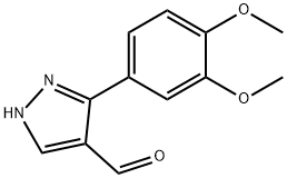 3-(3,4-DIMETHOXY-PHENYL)-1H-PYRAZOLE-4-CARBALDEHYDE Struktur