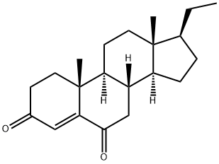 Pregn-4-ene-3,6-dione Struktur