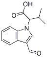 2-(3-formylindol-1-yl)-3-methylbutyric acid Struktur