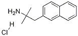 2-(2-Methyl-2-aminopropyl)naphthalene hydrochloride Struktur