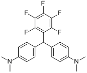 BIS(4-N,N-DIMETHYLAMINOPHENYL)-(2,3,4,5,6-PENTAFLUOROPHENYL) METHANE Struktur