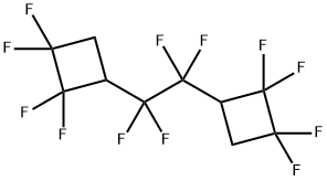 1,1'-(1,1,2,2-Tetrafluoro-1,2-ethanediyl)bis(2,2,3,3-tetrafluorocyclobutane) Struktur