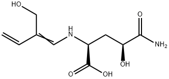 (4S)-4-Hydroxy-N5-(2-hydroxymethyl-1,3-butadienyl)-L-glutamine Struktur