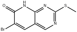 6-broMo-2-(Methylthio)pyrido[2,3-d]pyriMidin-7(8H)-one Struktur