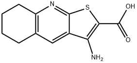 3-amino-5,6,7,8-tetrahydrothieno[2,3-b]quinoline-2-carboxylic acid Struktur