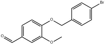 4-[(4-BROMOBENZYL)OXY]-3-METHOXYBENZALDEHYDE Struktur