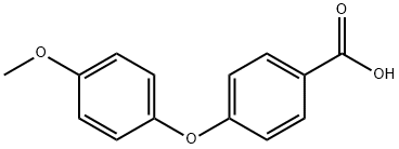 4-(4-甲氧基苯氧基)苯甲酸, 3525-22-2, 結(jié)構(gòu)式