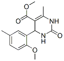 5-Pyrimidinecarboxylicacid,1,2,3,4-tetrahydro-4-(2-methoxy-5-methylphenyl)-6-methyl-2-oxo-,methylester(9CI) Struktur