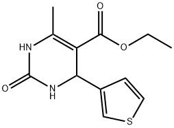 5-Pyrimidinecarboxylicacid,1,2,3,4-tetrahydro-6-methyl-2-oxo-4-(3-thienyl)-,ethylester(9CI) Struktur