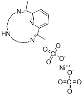 nickel(II) (2,12-dimethyl-3,7,11,17-tetraazabicyclo(11.3.1)heptadeca-1(17),2,11,13,15-pentaene) perchlorate Struktur