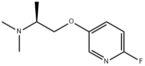 2-Propanamine,1-[(6-fluoro-3-pyridinyl)oxy]-N,N-dimethyl-,(2S)-(9CI) Struktur