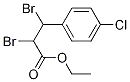 Benzenepropanoic acid, .alpha.,.beta.-dibroMo-4-chloro-, ethyl e Struktur