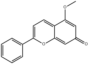 5-Methoxy-2-phenyl-7H-1-benzopyran-7-one Struktur