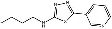 Butyl-(5-pyridin-3-yl-[1,3,4]thiadiazol-2-yl)-amine Struktur