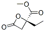 2-Oxetanecarboxylicacid,2-ethyl-4-oxo-,methylester,(2S)-(9CI) Struktur