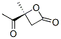 2-Oxetanone, 4-acetyl-4-methyl-, (4S)- (9CI) Struktur