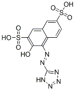 3-Hydroxy-4-(1H-tetrazol-5-ylazo)-2,7-naphthalenedisulfonic acid Struktur