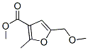 5-(Methoxymethyl)-2-methyl-3-furancarboxylic acid methyl ester Struktur