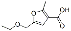 5-(Ethoxymethyl)-2-methyl-3-furancarboxylic acid Struktur