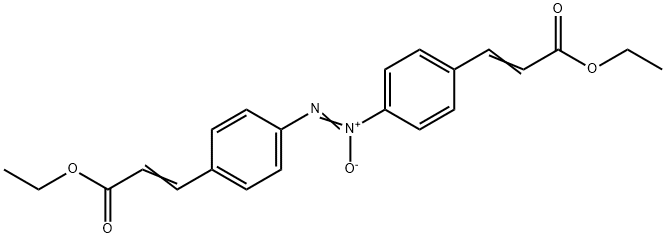 Azoxybenzene-4,4'-bis(propenoic acid ethyl) ester Struktur