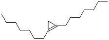 1,2-Diheptylcyclopropene Struktur