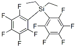 Diethylbis(pentafluorophenyl)silane Struktur