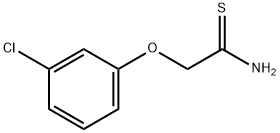 2-(3-CHLOROPHENOXY)ETHANETHIOAMIDE Struktur