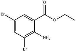 ethyl 2-aMino-3,5-dibroMobenzoate Struktur