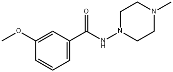 Benzamide, 3-methoxy-N-(4-methyl-1-piperazinyl)- (9CI) Struktur