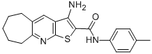 3-amino-N-(4-methylphenyl)-6,7,8,9-tetrahydro-5H-cyclohepta[b]thieno[3,2-e]pyridine-2-carboxamide Struktur