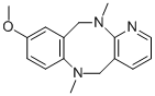 9-METHOXY-6,12-DIMETHYL-5,6,11,12-TETRAHYDRO-1,6,12-TRIAZA-DIBENZO[A,E]CYCLOOCTENE Struktur