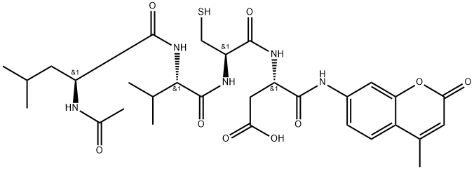 AC-LEU-VAL-CYS-ASP-AMC Struktur