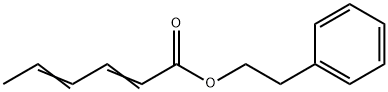 phenethyl hexa-2,4-dienoate Struktur