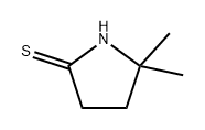 5,5-Dimethyl-2-pyrrolidinethione Struktur