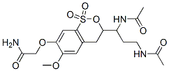 3-(3'-diethylaminopropyl-(1')-carbamoyl)-6,7-dimethoxy-1-thiaisochroman-1,1-dioxide Structure