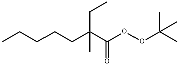 2-Ethyl-2-methylheptaneperoxoic acid tert-butyl ester Struktur