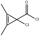 2-Cyclopropene-1-carbonyl chloride, 1-chloro-2,3-dimethyl- (9CI) Struktur