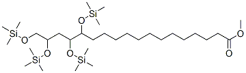 14,15,17,18-Tetrakis[(trimethylsilyl)oxy]octadecanoic acid methyl ester Struktur