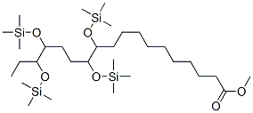 11,12,15,16-Tetrakis[(trimethylsilyl)oxy]octadecanoic acid methyl ester Struktur