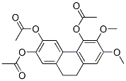 9,10-Dihydro-6,7-dimethoxy-2,3,5-phenanthrenetriol triacetate Struktur