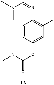 [4-(dimethylaminomethylideneamino)-3-methyl-phenyl] N-methylcarbamate Struktur