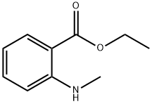 Benzoic acid, 2-(methylamino)-, ethyl ester Struktur