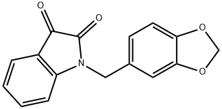 1-(1,3-BENZODIOXOL-5-YLMETHYL)-1H-INDOLE-2,3-DIONE Struktur