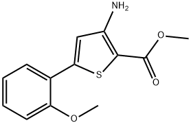 Methyl 3-aMino-5-(2-Methoxyphenyl)thiophene-2-carboxylate Struktur