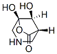 6-Oxa-3-azabicyclo[3.2.1]octan-7-one, 5,8-dihydroxy-, (1S,5R,8S)- (9CI) Struktur